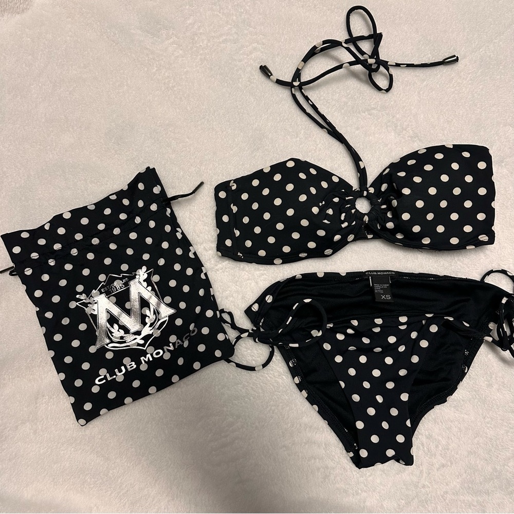 Club Monaco Polka Dot Swimsuit